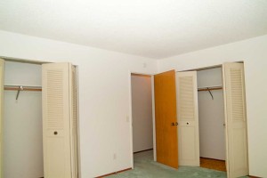 Master bedroom with 2 closets